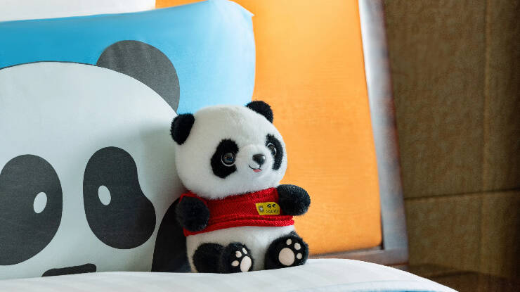 Panda themed welcome amenity