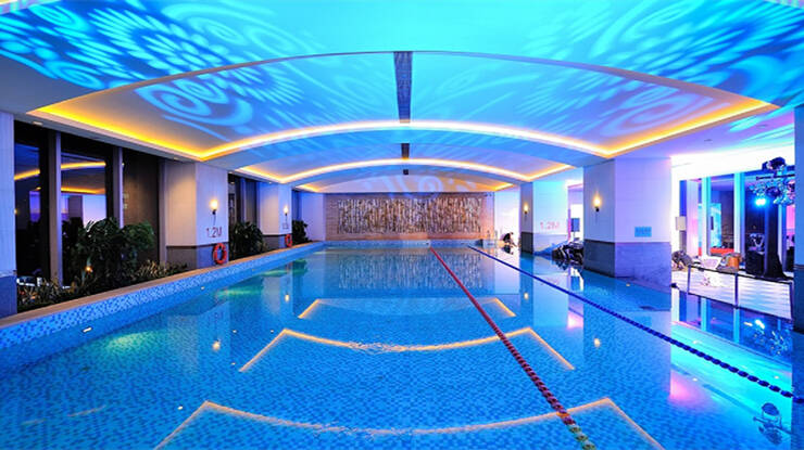 Health Club includes a full range of state-of-the-art health equipment and a swimming pool